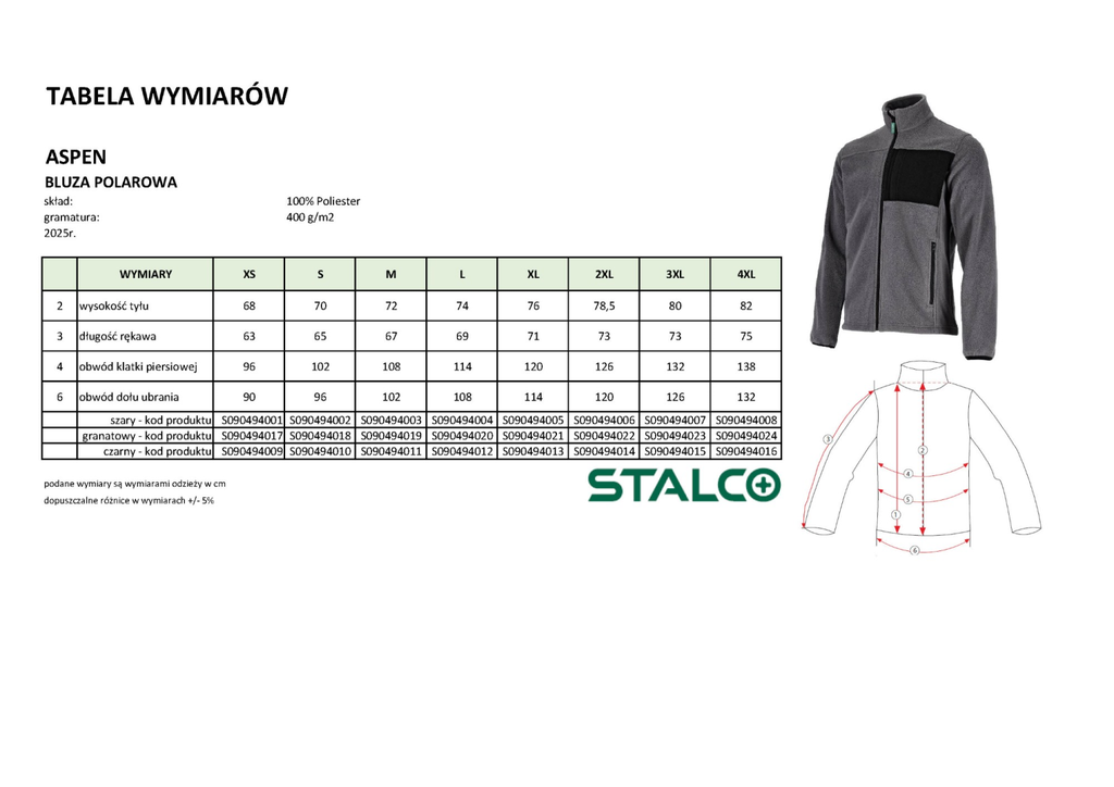 HANORAC.ASPEN.STALCO.FLEECE.BARB.STALCO