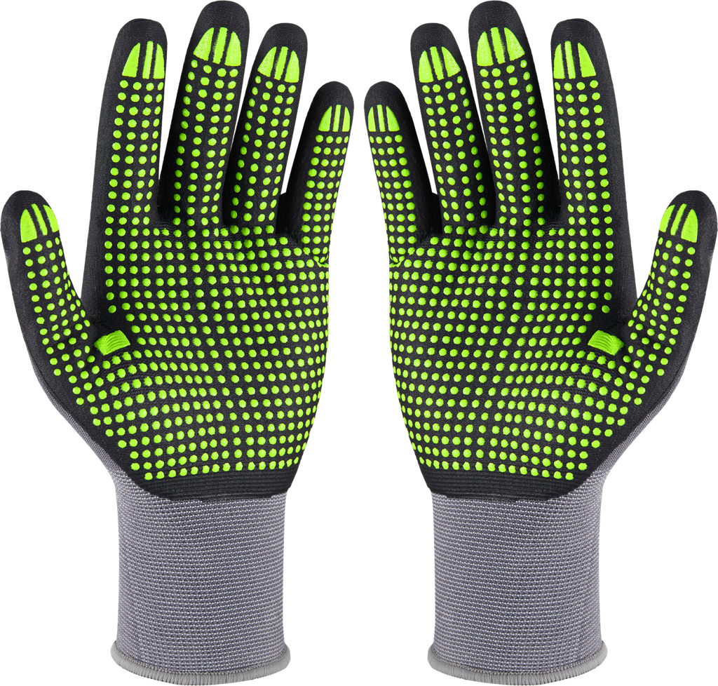 Mănuși din nylon NITRILE FLEX DOTS 10 STALCO PERFECT S-76321
