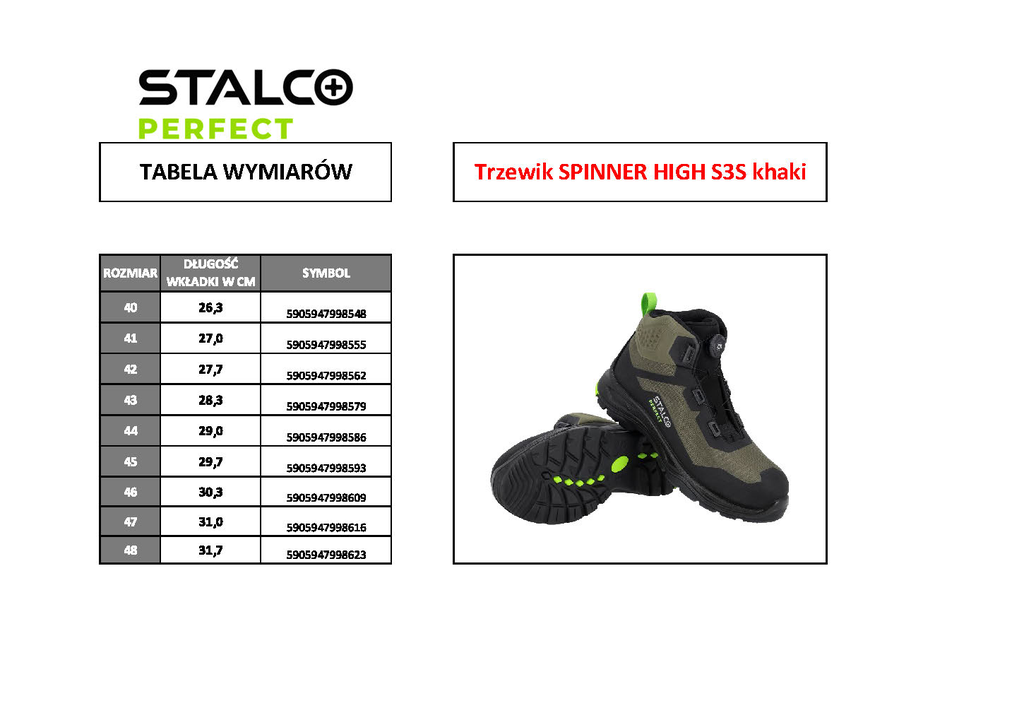 GHETE.SPINNER.HIGH.S3S.NEGRE.STALCO.PERFECT