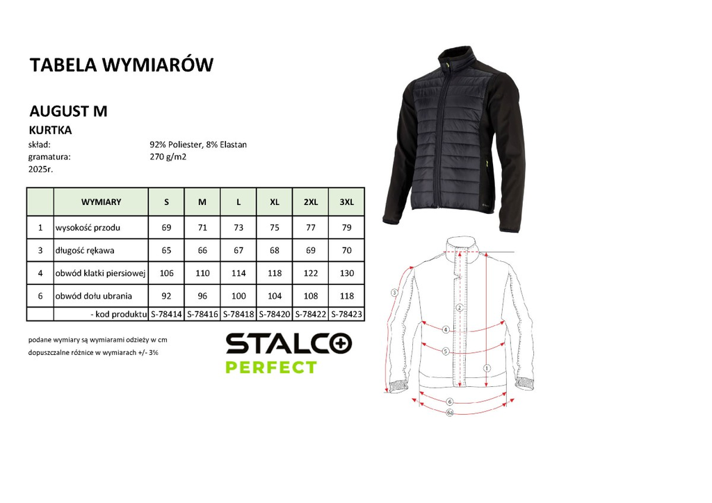 Hanorac softshell pentru bărbați AUGUST Negru STALCO PERFECT