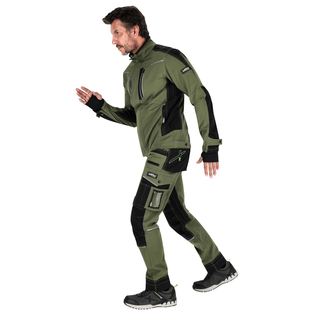 Hanorac de lucru STRETCH LINE Olive STALCO PERFECT 