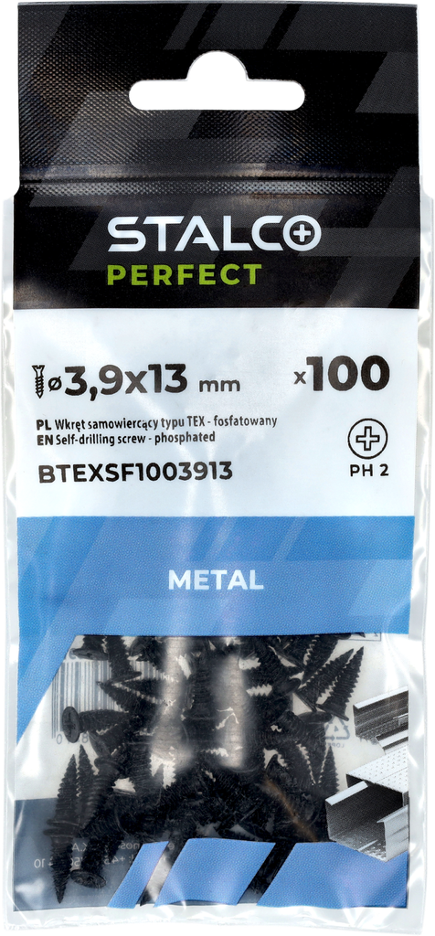 SURUB.AFIL.CAP.PLAT.PH2.3.9x13.STALCO.PERFECT.100