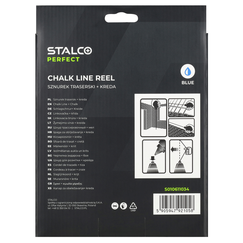 Fir de cretă 30m + cretă 120g STALCO PERFECT S010611034