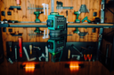 Nivelă laser în cruce 3D LLS3DG verde STALCO S058597004