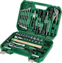 Set scule multifuncționale 1/2”+1/4” 55 buc clichet 90t ambalaj BMC STALCO S011100055