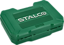 Set scule multifuncționale 1/2”+1/4” 55 buc clichet 90t ambalaj BMC STALCO S011100055