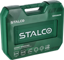 Set de chei tubulare și combinate 1/2”+3/8”+1/4”, 219 buc. 90T, BMC STALCO S011100219