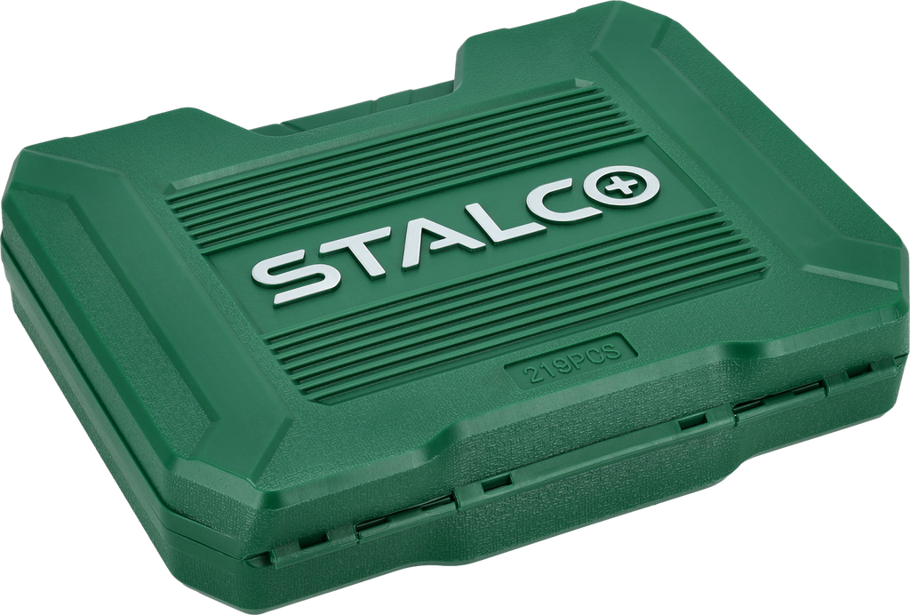 Set de chei tubulare și combinate 1/2”+3/8”+1/4”, 219 buc. 90T, BMC STALCO S011100219