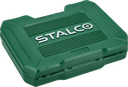 Set de chei tubulare și combinate 1/2”+3/8”+1/4”, 219 buc. 90T, BMC STALCO S011100219