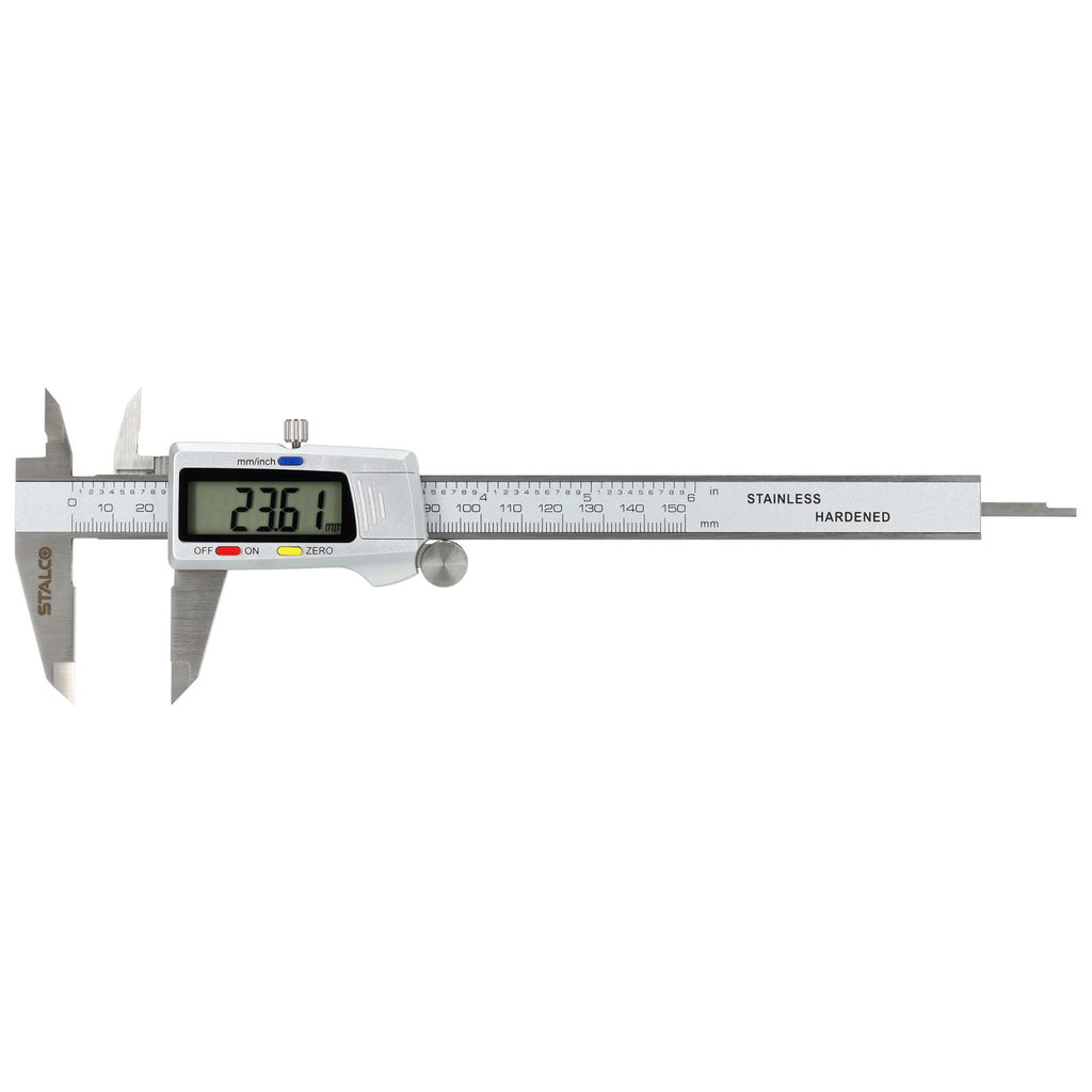 Șubler digital 0-150 mm, precizie 0,01 mm 1,5 V STALCO S010501215