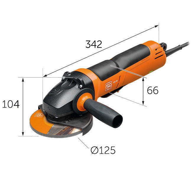 Polizor unghiular compact Fein CG 15-125 BL Ø 125 mm fără perii