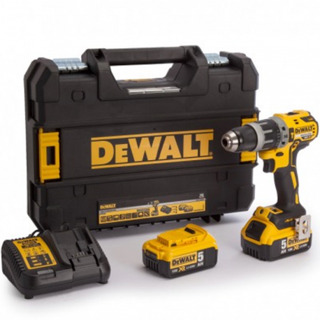 Mașină compactă de găurit și înșurubat cu percuție Dewalt DCD796P2 18 V XR Li-Ion 5.0 Ah