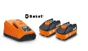 Set 2 acumulatori Li-ion cu încărcător rapid Fein ALG 80 BC conectivitate Bluetooth®