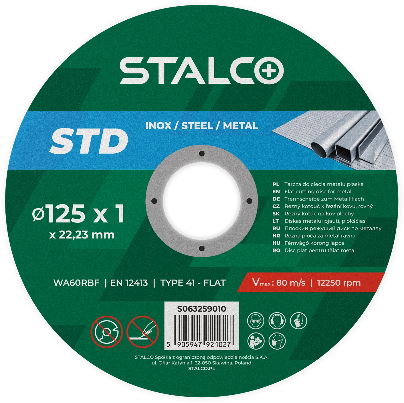 DISC.TAIERE.METAL.125x1MM.STALCO