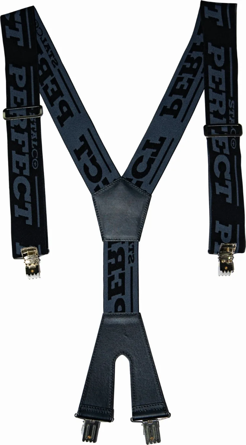 Bretele negre pentru pantaloni STALCO PERFECT