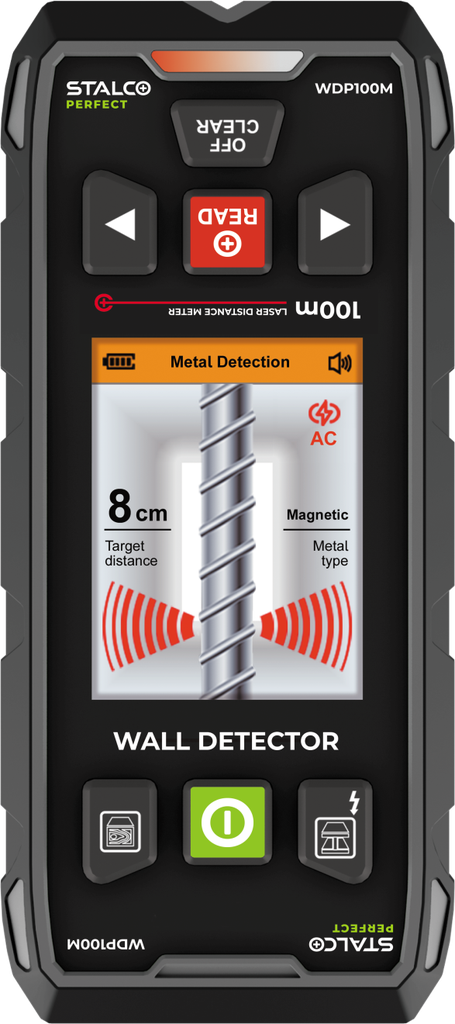 Detector de perete multifuncțional WDP100M 100m STALCO PERFECT S058198001