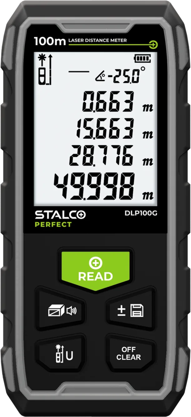 Telemetru laser DLP100G 100m STALCO PERFECT S058298002