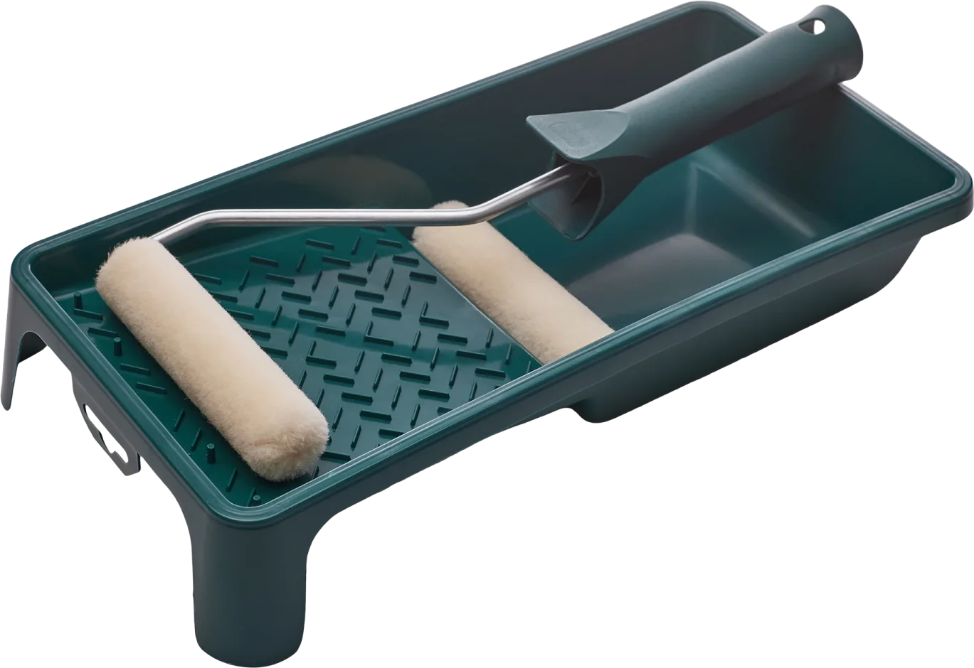 Set de vopsit - Tavă Velur NITRO 150 x 290 mm, mâner 100 / ø6 mm, 2 x Velur 100 mm STALCO S-38909