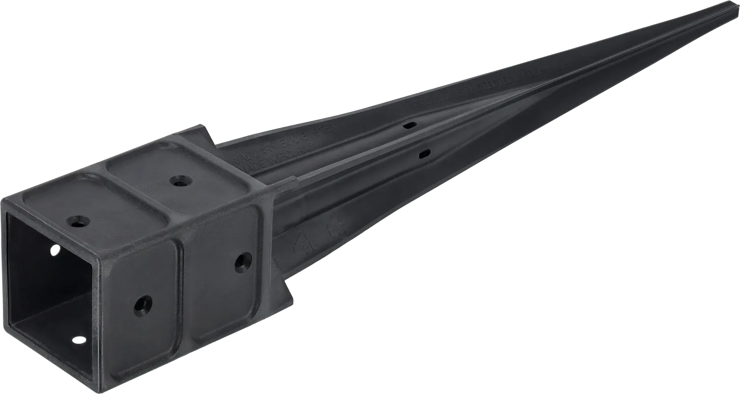 Suport stâlp tip țăruș SADDAR PSK WST compozită 46x46x550mm (1/-/380) STALCO PERFECT