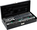 Set chei tubulare, cutie metalică, 67 piese, clichet 1/4˝ 90 dinți STALCO S011100067