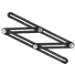 Șablon reglabil din aluminiu STALCO S010417315