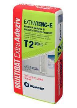 Tencuială manuală și mecanizată pentru exterior Multibat EXTRATENC-E T2 30 kg