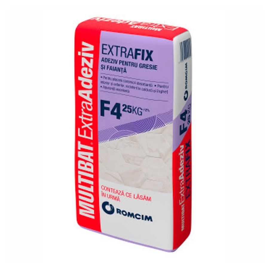 Adeziv pentru gresie și faianță Multibat EXTRAFIX F4 25 kg