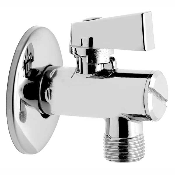 Robinet colțar Ferro Z1238KF 1/2”x3/8”, cu bilă, filtru și manetă metalică