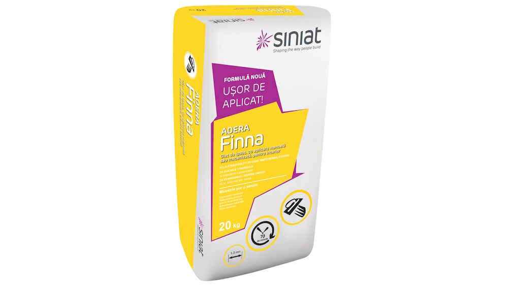 Glet de nivelare și finisare Siniat ADERA Finna 20 kg