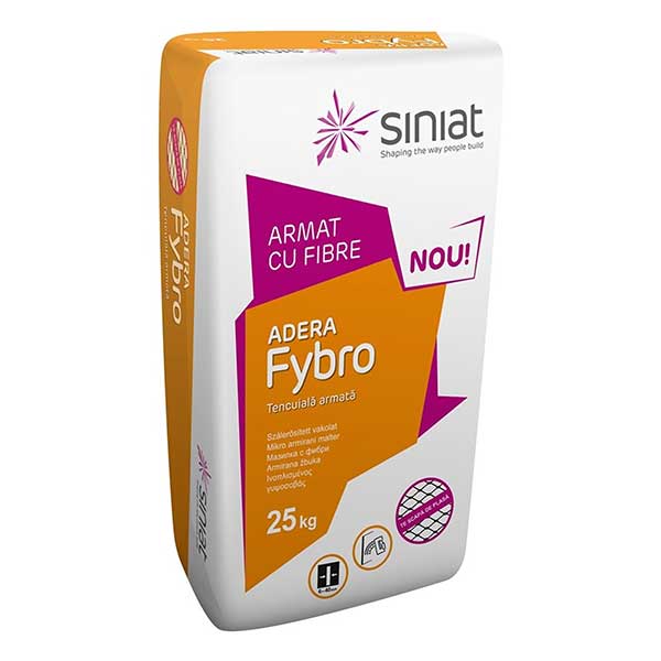 Tencuială armată Siniat Adera Fybro 25 kg