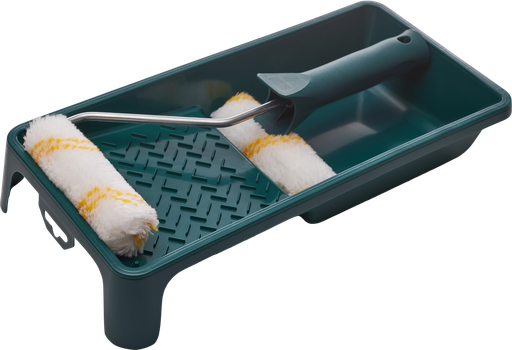 [IZOSTLS38913] Set de vopsit - Tavă UNIVERSAL cu fir auriu 150 x 290 mm, mâner 100 / ø6 mm, 2 x Fir auriu 100 mm STALCO S-38913