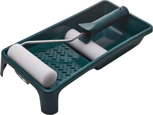 [IZOSTLS38919] Set de vopsit - Tavă Moltopren ACRYL 150 x 290 mm, mâner 100 / ø6 mm, 2 x Moltopren 110 mm STALCO S-38919