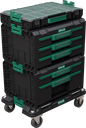 Set de cutii pe platformă mobilă, 4 bucăți (TO01+TB02+TB03) SISTEM STALCO S026145942