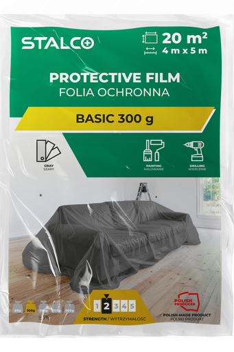 [IZOSTLS043147630] Folie de protecție BASIC 4x5m 300g STALCO S043147630