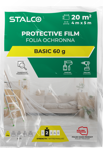 [IZOSTLS043147620] Folie de protecție BASIC 4x5m 60g STALCO S043147620