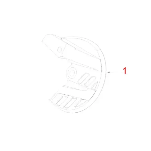 [IZOHJS8Z300341] HENGJIAN front disc brake guard with bushing S8-Z300-34-1 (1) 