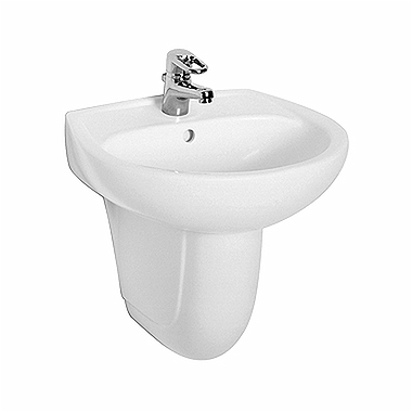 [IZOGBLVM11155000] Lavoar de baie Kolo Idol 55 cu orificiu pentru baterie și supraplin