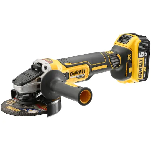 [IZODWDCG405P2] Polizor unghiular fără perii Dewalt  DCG405P2 cu încărcător 2 acumulatori Li-Ion 18V 125 mm